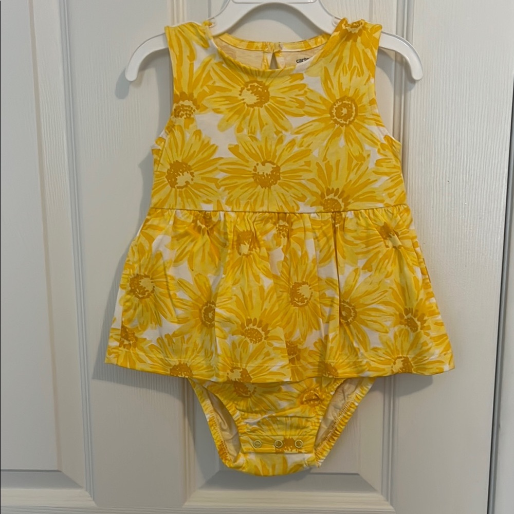 Yellow Floral Baby Dress